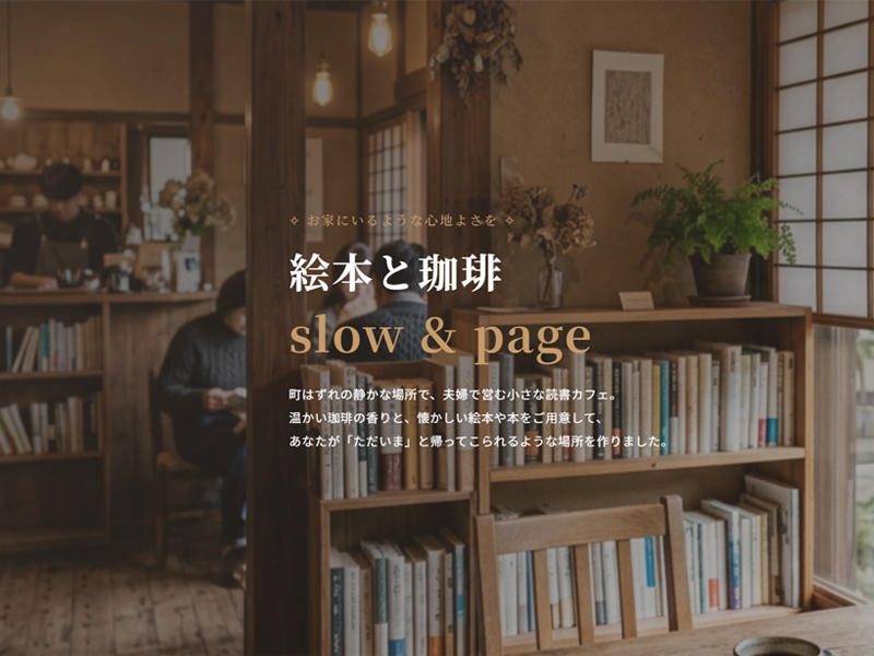 カフェ・小さな飲食店 デモサイトのスクリーンショット